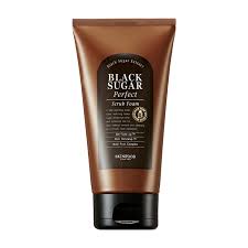 Sữa rửa mặt tẩy da chết đường đen Skinfood Black Sugar Perfect Scrub Foam