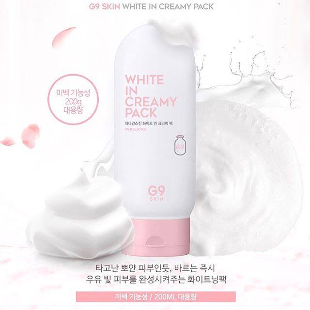 Kem Ủ Trắng Da Toàn Thân G9-Skin White In Creamy Pack Whitening 