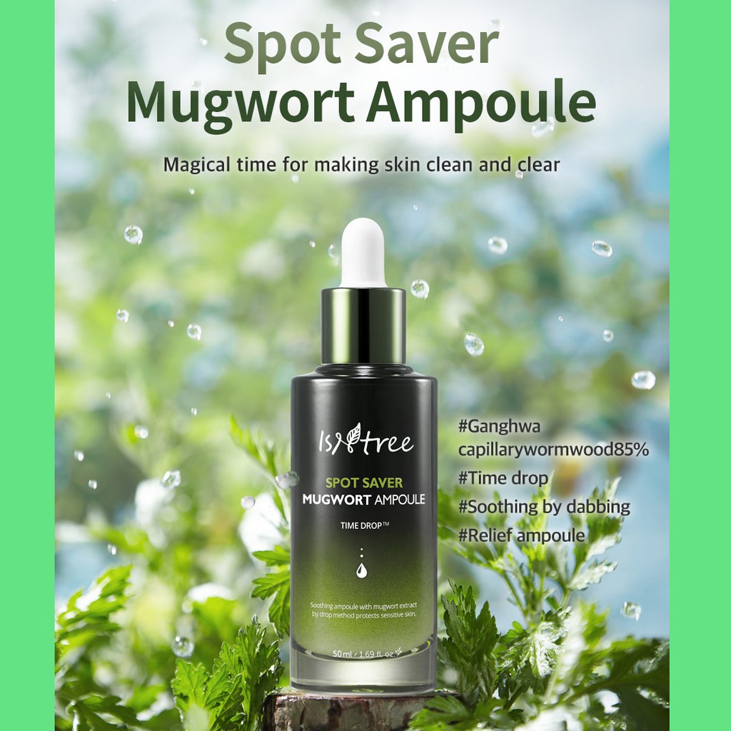 Tinh chất ngải cứu dưỡng da ISNTREE SPOT SAVER MUGWORT AMPOULE 50ML