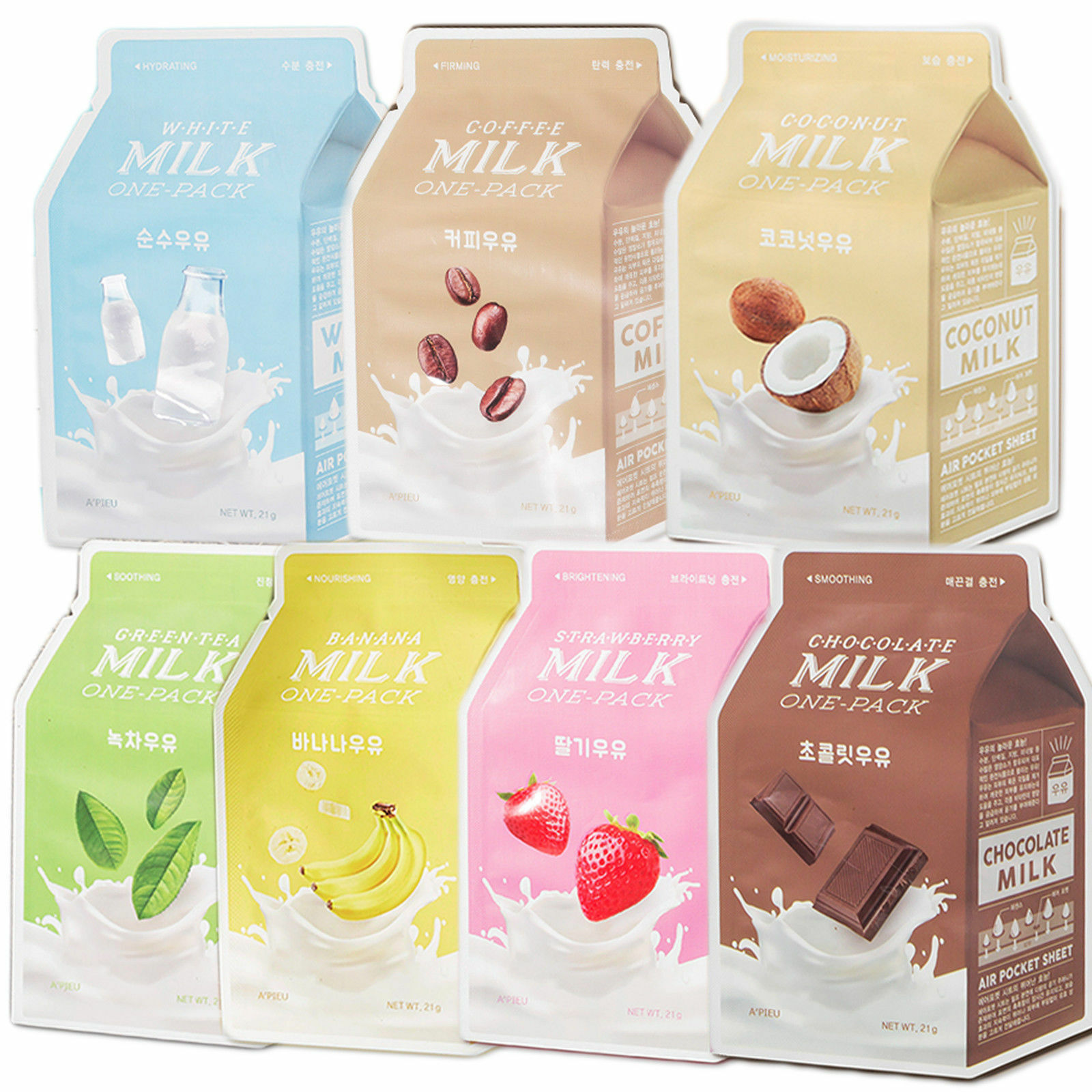 Mặt nạ Apieu Milk One Pack #White Milk chiết xuất sữa tươi