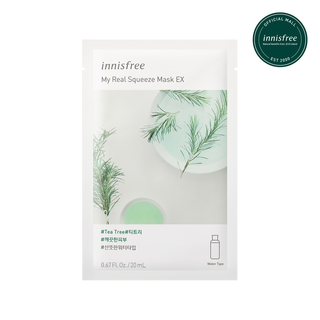 Mặt nạ Innisfree My Real Squeeze Mask EX Tea Tree