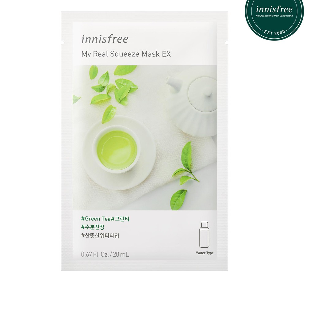 Mặt nạ Innisfree My Real Squeeze Mask EX Green Tea