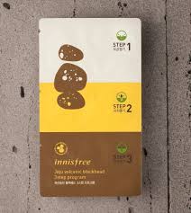 Lột mụn đầu đen 3 bước Innisfree Jeju Volcanic Blackhead 3Step Program 