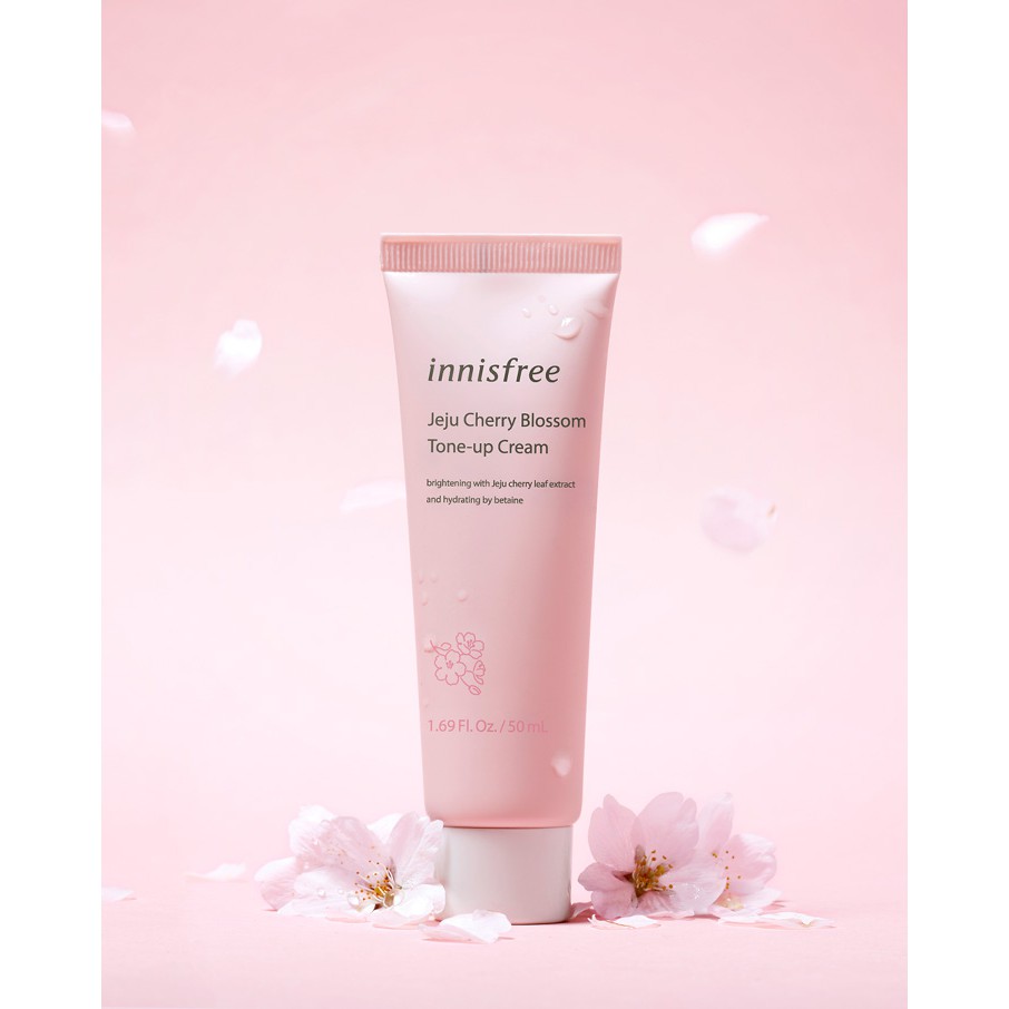 Kem dưỡng da nâng tông dạng tuýp Innisfree Jeju Cherry Blossom Tone Up Cream [Tube] 50mL