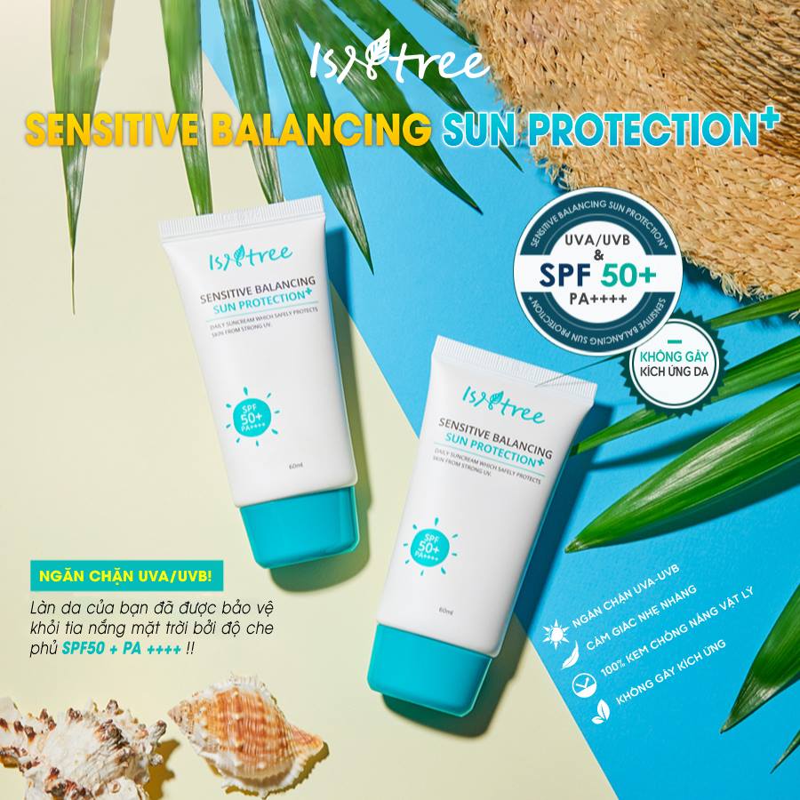 Kem chống nắng ISNTREE SENSITIVE BALANCING SUN PROTECTION 60ML