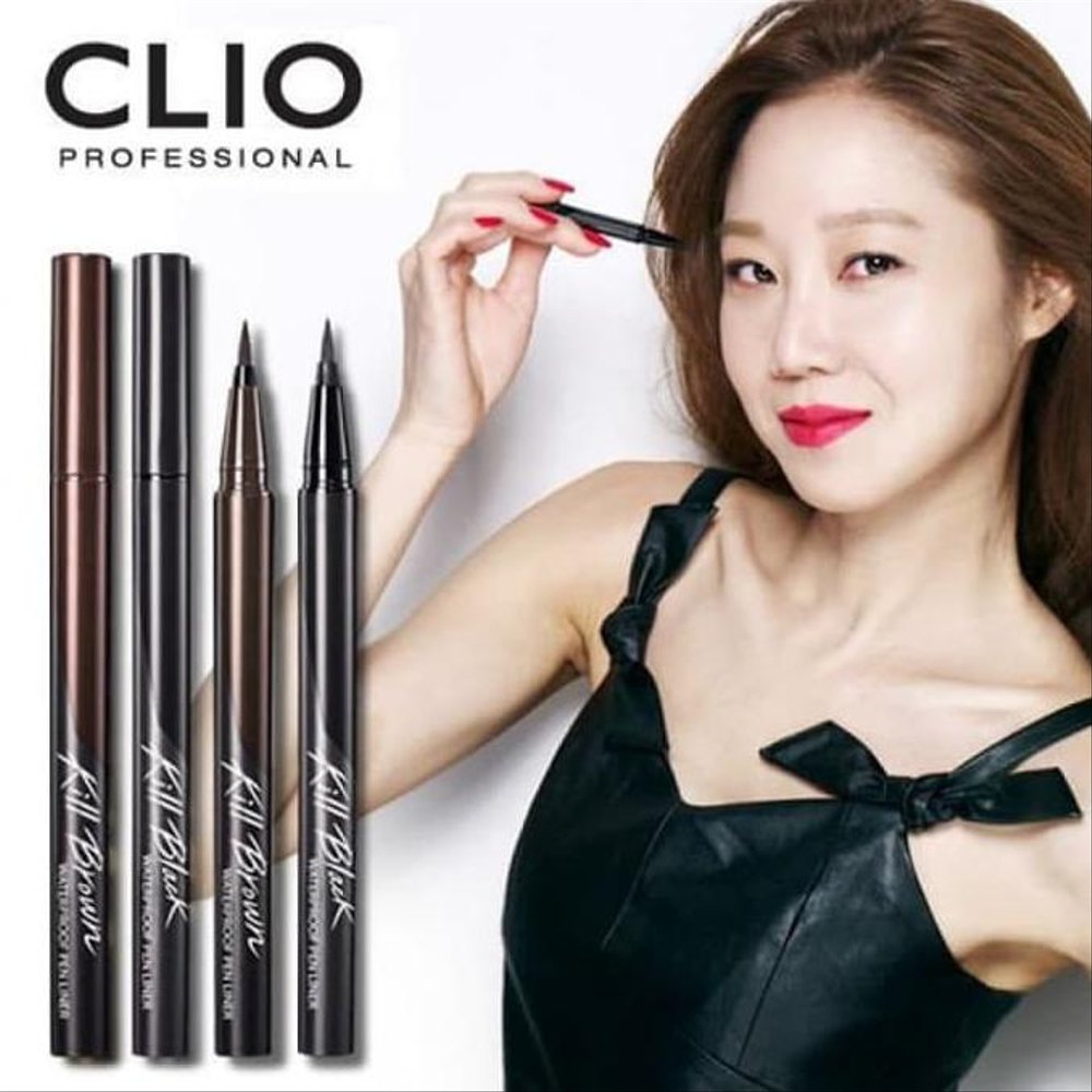 Kẻ viền mắt không trôi kem CLIO Waterproof Pen Liner Kill Black Original