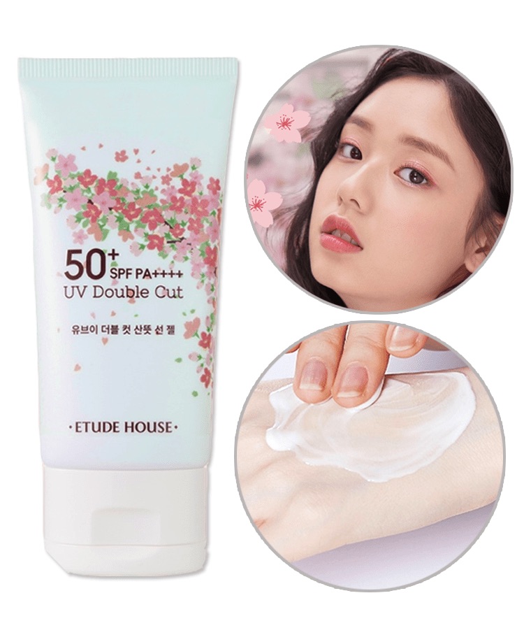 Kem chống nắng Etude House UV Double Cut Fresh Sun Gel Heart Blossom 50ml