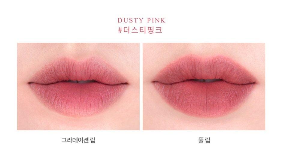 Son thỏi màu siêu đẹp, nhẹ môi rom&nd ZERO MATTE LIPSTICK 01 DUSTY PINK