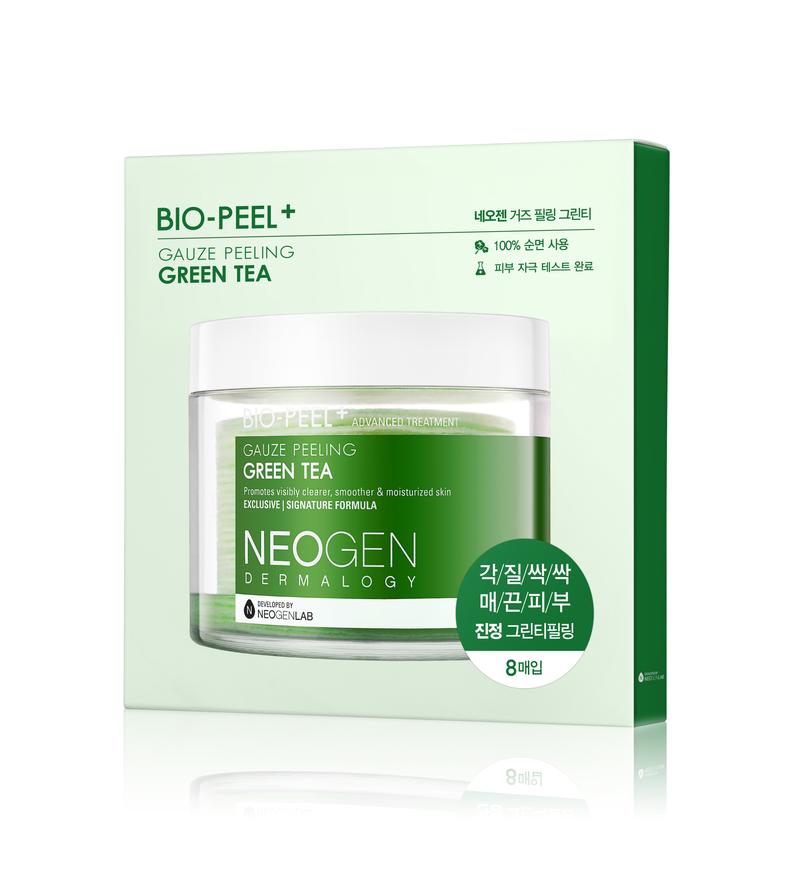 Bông tẩy da chết NEOGEN BIO-PEEL GAUZE PEELING GREEN TEA 2.48 oz / 76ml 8 miếng