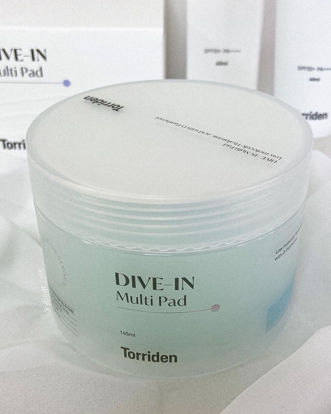 Toner cấp ẩm dạng miếng bông tiện lợi Torriden DIVE-IN Low molecule Hyaluronic acid Multi Pad 80ea