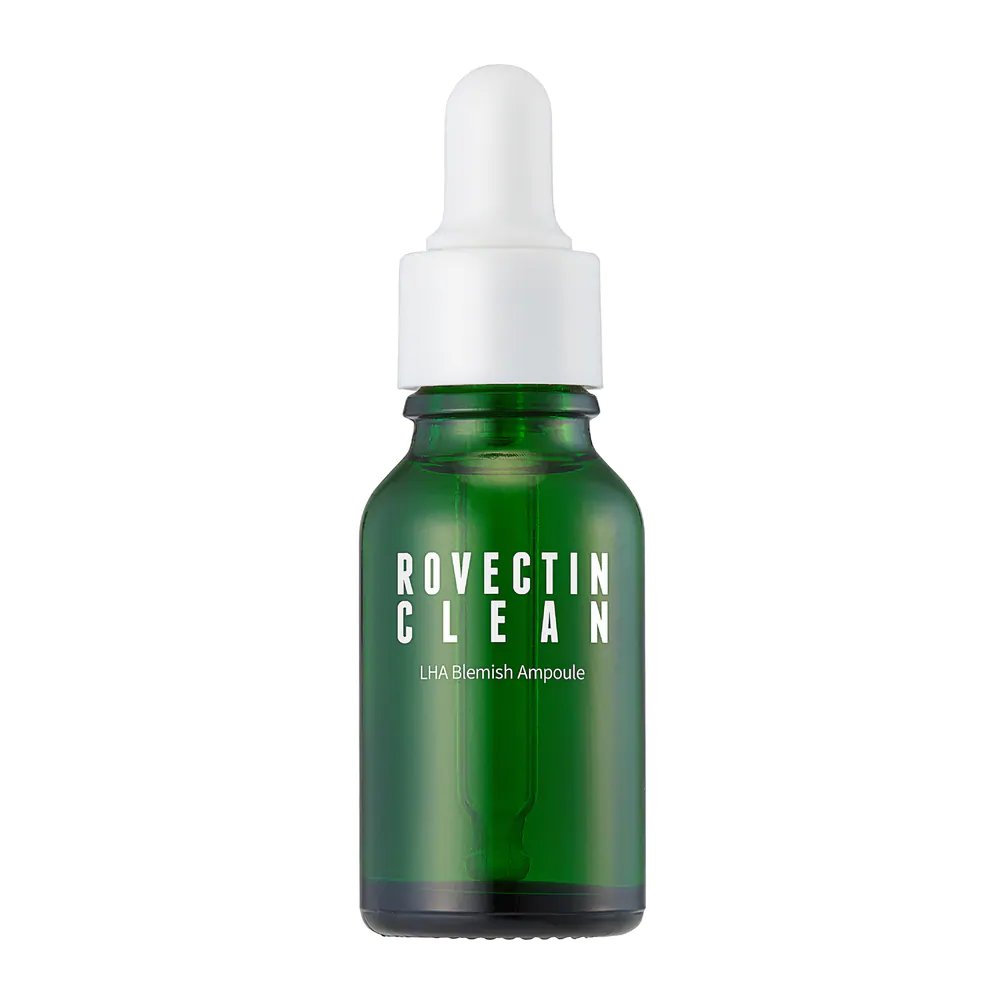 Tinh chất chăm sóc da và giảm mụn hiệu quả ROVECTIN Clean LHA Blemish Ampoule 15ml