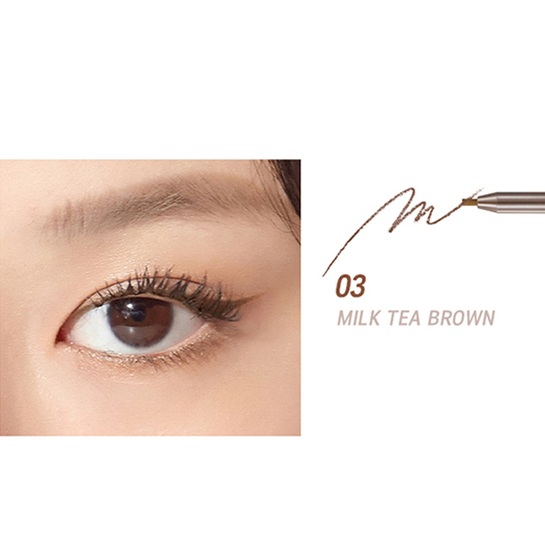 Chì kẻ mắt Peripera INK THIN THIN PENCIL LINER 03 MILK TEA BROWN