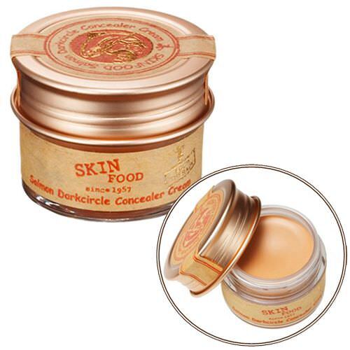 Che khuyết điểm thâm mắt Skinfood Salmon Darkcircle Concealer Cream màu 1 Blooming Light Beige