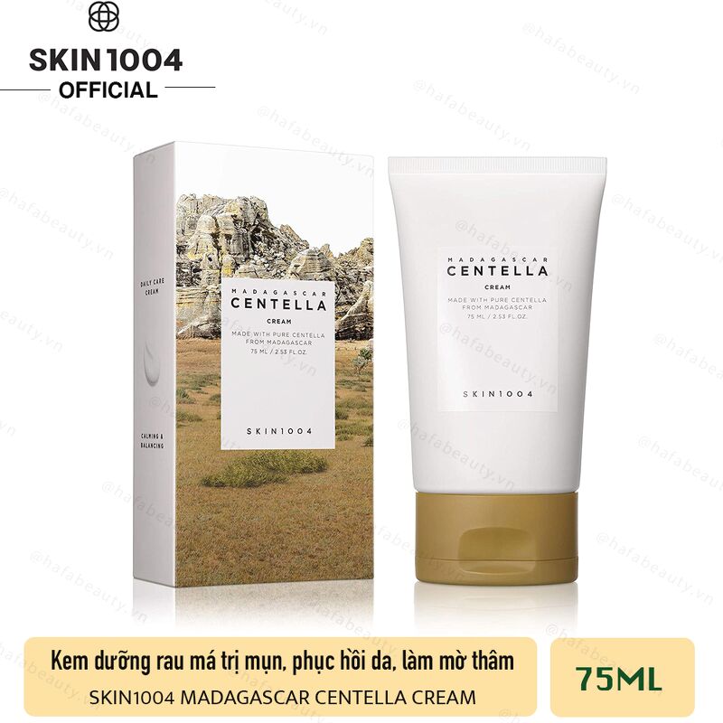 Kem Dưỡng Trị Mụn, Phục Hồi Da Mụn Chiết Xuất Rau Má Skin1004 Madagascar Centella Cream 75ml	