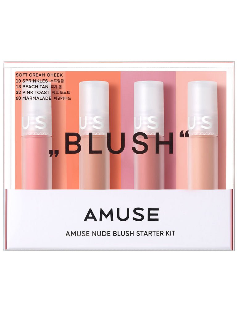 Bộ 4 màu má trang điểm bán chạy nhất hãng AMUSE NUDE BLUSH STARTER KIT 