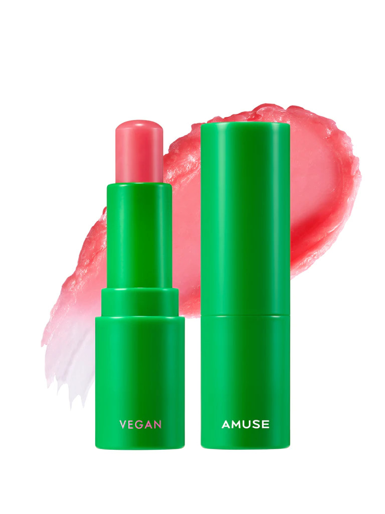 Dưỡng môi thuần chay AMUSE VEGAN GREEN LIP BALM 02 ROSE	