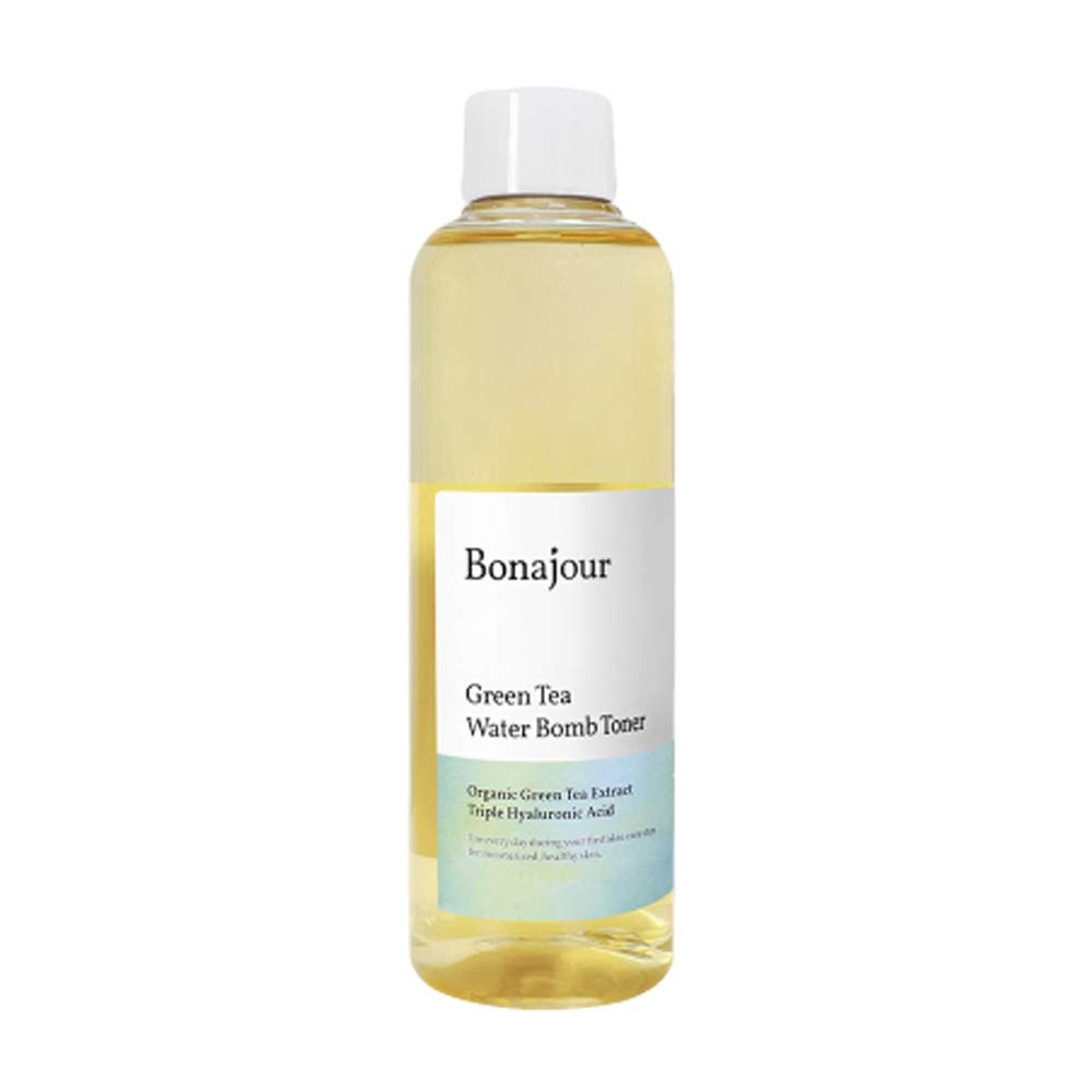 Nước hoa hồng thuần chay trà xanh hữu cơ BONAJOUR Green Tea Water Bomb Toner 205ml