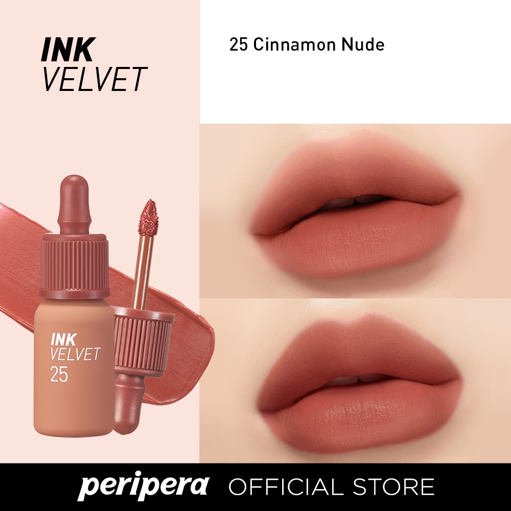 Son mới Peripera INK VELVET 025 CINNAMON NUDE