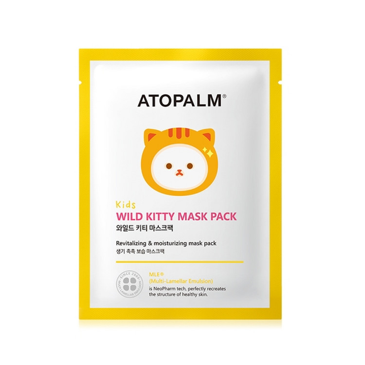 Mặt nạ cấp ẩm cho trẻ em hãng ATOPALM Wild Kitty Mask Pack Kids 15ml