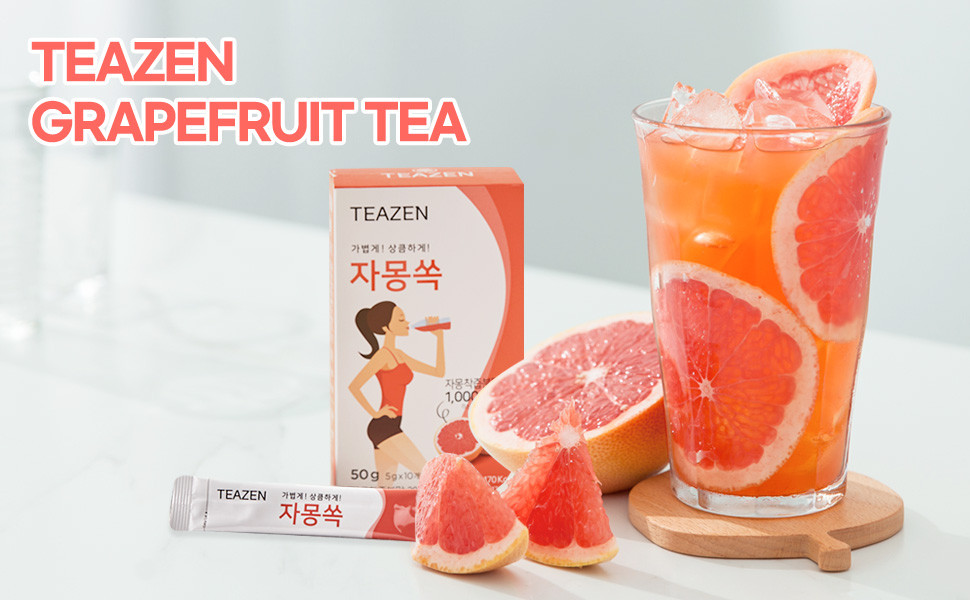 Nước uống bổ dưỡng TEAZEN Grapefruit Tea 10gói/1 hộp