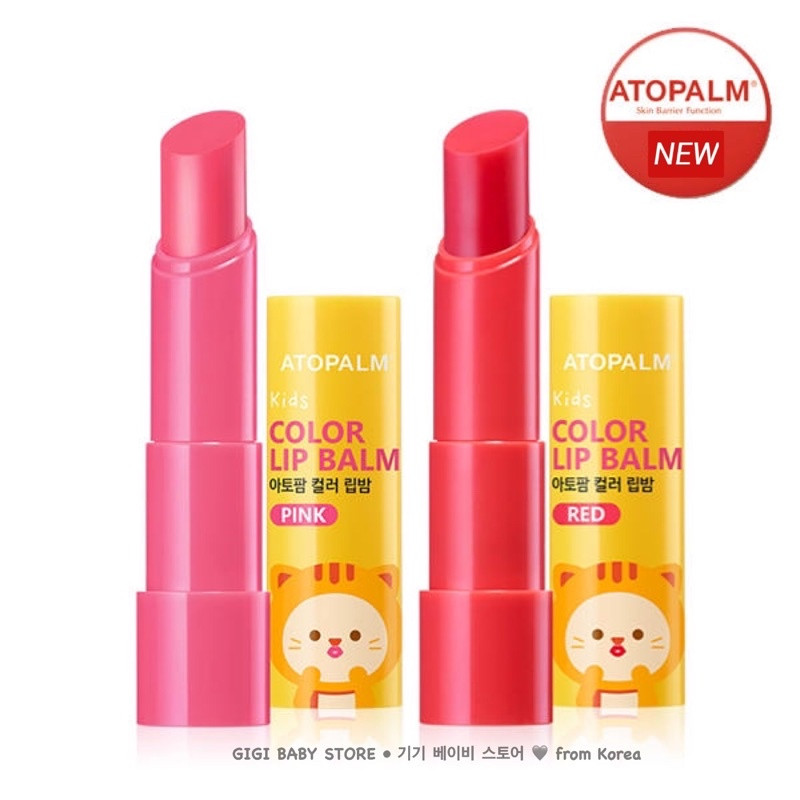 Son dưỡng cho bé có màu ATOPALM Color Lip Balm Red