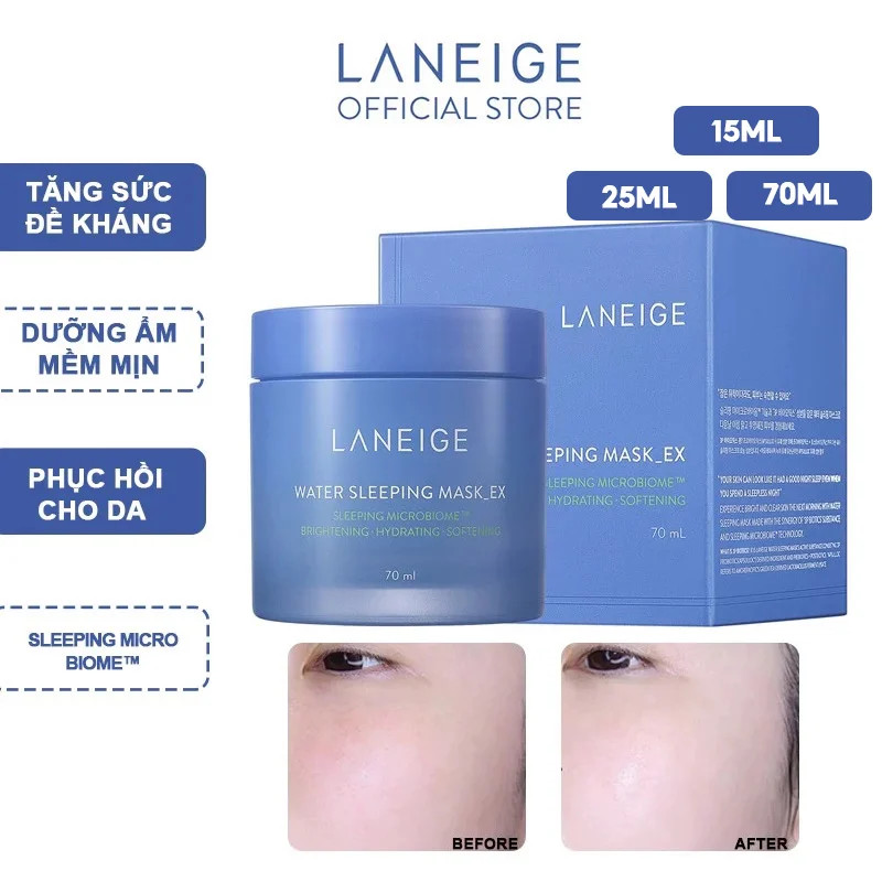 Mặt nạ ngủ cấp ẩm cho da Laneige Water Sleeping Mask EX 70ml