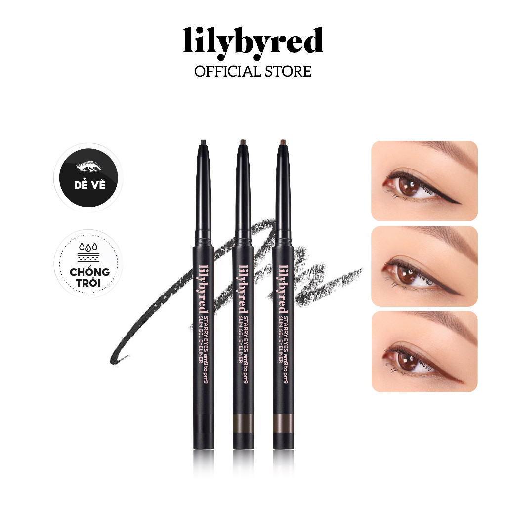 Chì Kẻ Mắt Lilybyred Starry Eyes am9 to pm9 Slim Gel Eyeliner