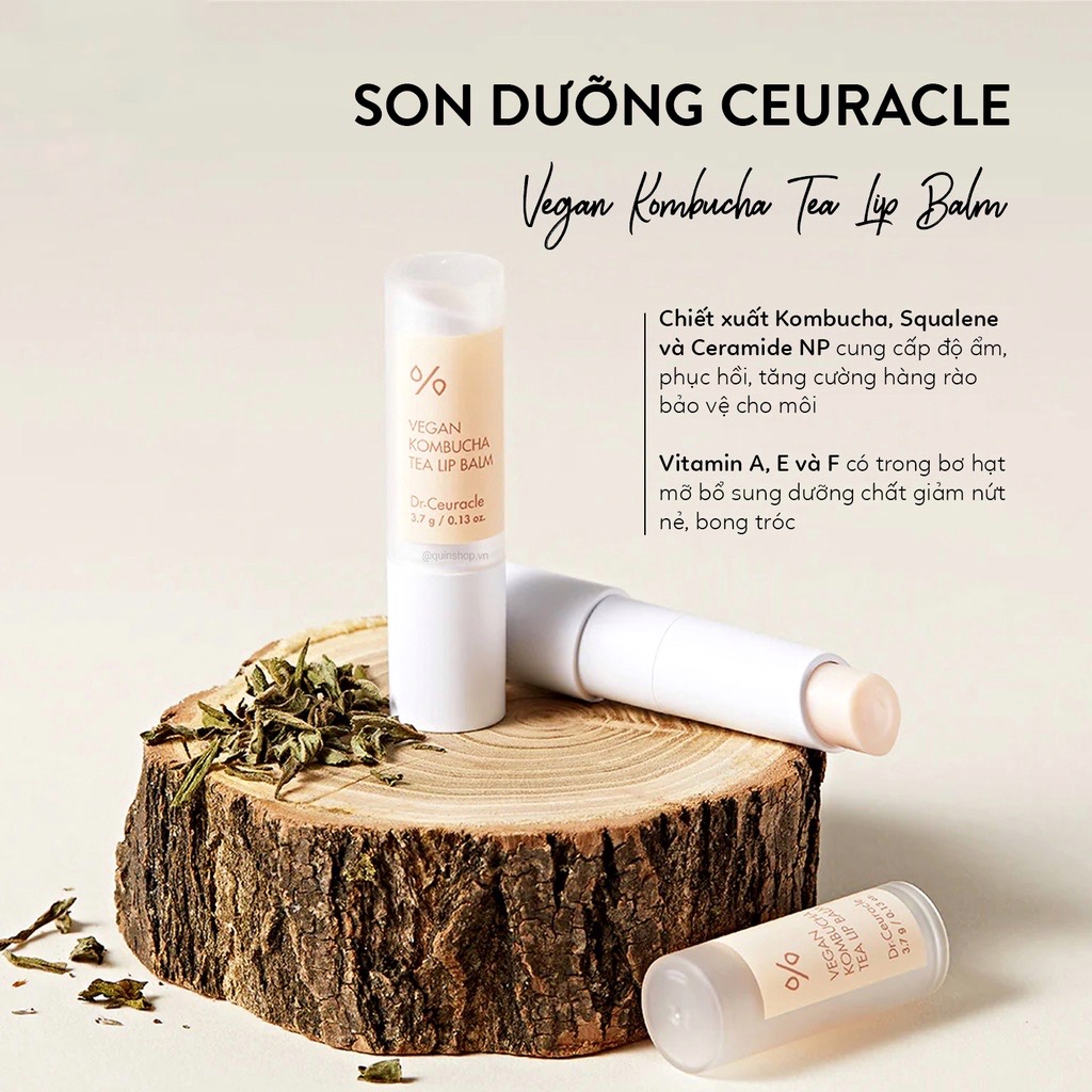 Dưỡng môi Dr.Ceuracle Vegan Kombucha Tea Lip Balm