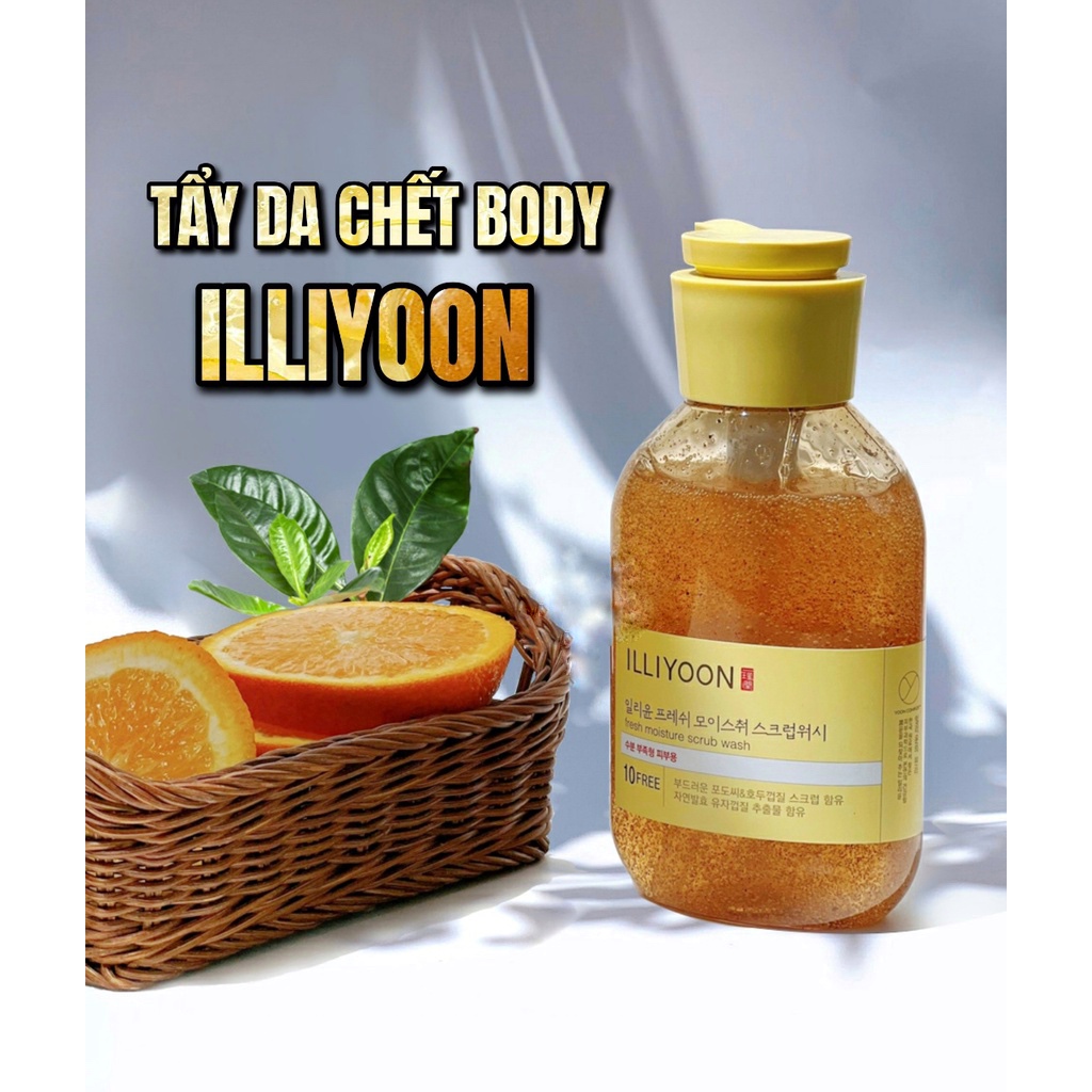 Tẩy da chết body ILLIYOON Fresh Moisture Scrub Wash 400ml