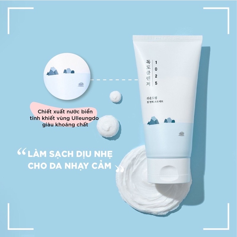 Sữa Rửa Mặt Cho Da Nhạy Cảm Round Lab 1025 Dokdo Cleanser 150ml