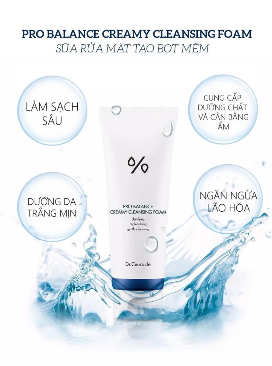 Dr.Ceuracle PRO BALANCE CREAMY CLEANSING FOAM 150g