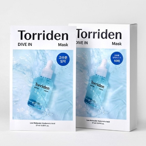 Mặt nạ cấp ẩm Torriden DIVE-IN Low molecule Hyaluronic acid Mask Pack 10 túi/1 hộp