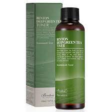 Nước hoa hồng kiểm soát dầu, ngăn ngừa mụn chiết xuất trà xanh benton deep green tea toner 150ml