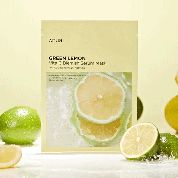 Mặt nạ giấy Green Lemon Vita C Blemish Serum Mask 25ml