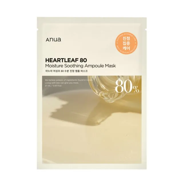 Mặt nạ Anua HEARTLEAF 80 MOISTURE SOOTHING AMPOULE MASK 27ml