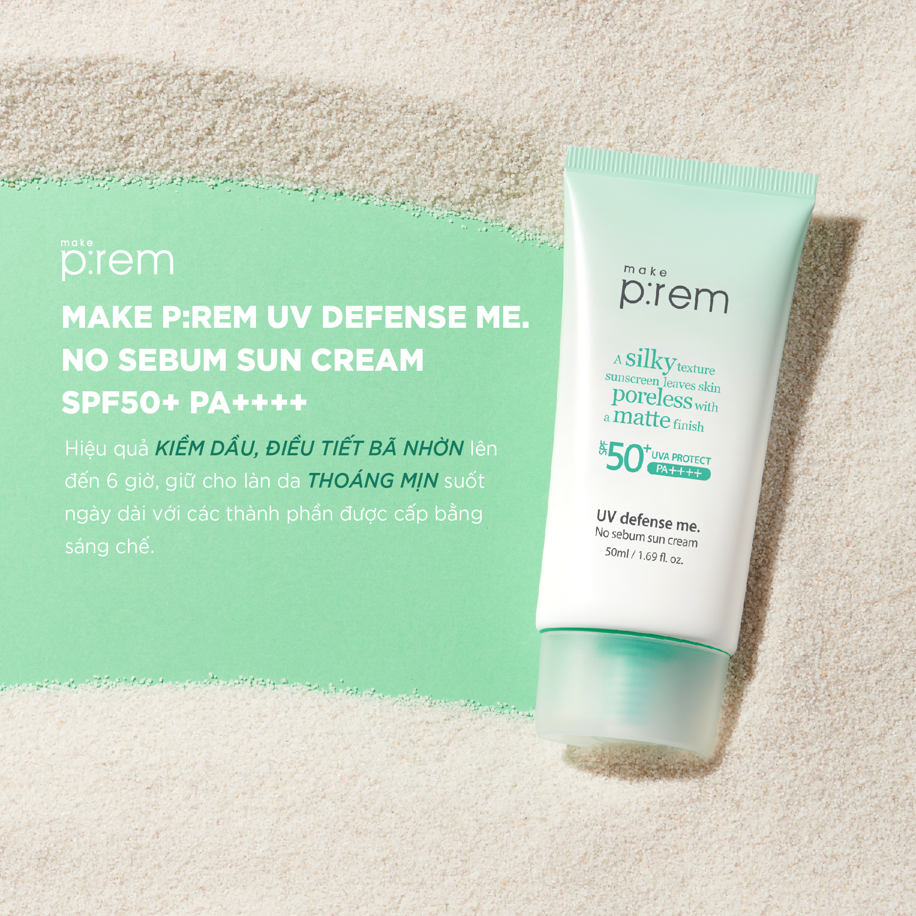 Makep:rem UV defense me No Sebum Sun cream 50ml