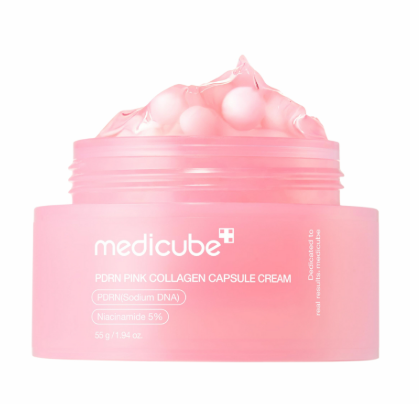 Kem Dưỡng Viên Nang Săn Chắc Da, Chống Lão Hoá MEDICUBE PDRN Pink Collagen Capsule Cream 55g