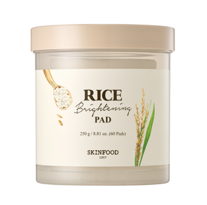 Hộp 60 miếng bông gạo dưỡng trắng Rice Brightening Toner Pad